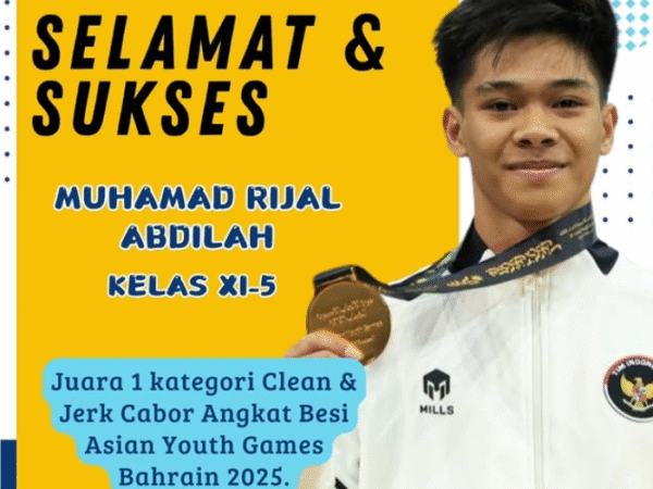 MEDALI EMAS INTERNASIONAL! SELAMAT KEPADA MUHAMAD RIJAL ABDILAH XI-5